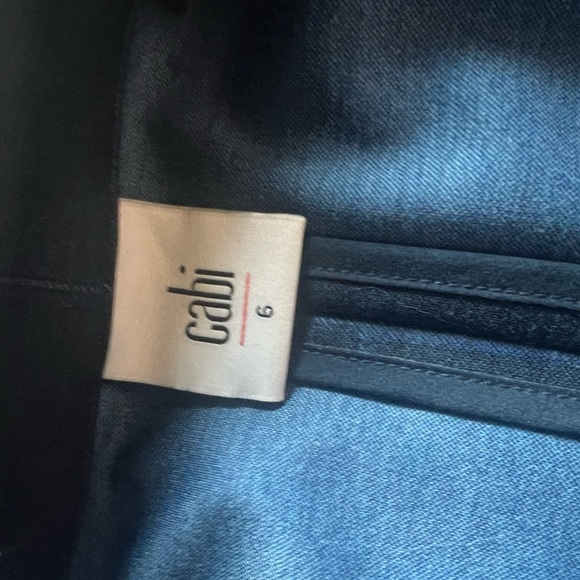 CAbi Check Blazer Style # 5475 Windowpane Check Navy Blue - Picture 2 of 7